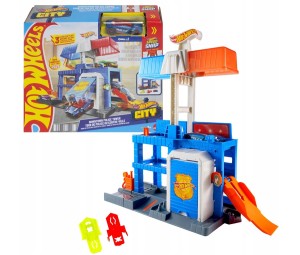 MAŁY TOR ZESTAW Z AUTKIEM CITY KOMISARIAT JHL74 HOT WHEELS 