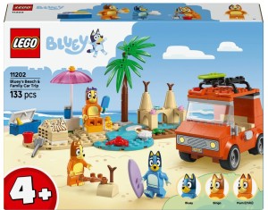 KLOCKI BLUE I RODZINNA WYCIECZKA SAMOCHODEM 11202 LEGO BLUEY 
