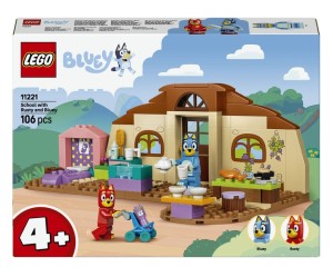 KLOCKI SZKOŁA Z RYŻYKIEM I BLUE 11221 LEGO BLUEY