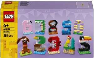 KLOCKI URODZINOWE CYFERKI 40807 LEGO