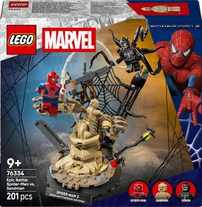 KLOCKI EPICKA BITWA SPIDER MAN KONTRA SANDMAN 76334 LEGO HEROES 