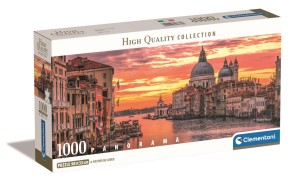 PUZZLE 1000 ELEMENTÓW PANORAMA GRAND CANAL VENICE 39878 CLEMENTONI