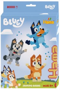 ZESTAW KORALIKÓW DO PRASOWANIA Z PLANSZĄ BLUEY 015-7977 HAMA MIDI 