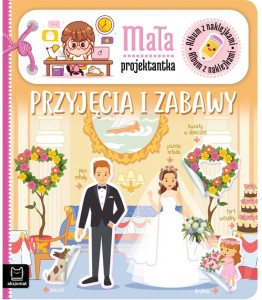 KSIĄŻECZKA ALBUM Z NAKLEJKAMI MAŁA PROJEKTANTKA PRZYJĘCIA I ZABAWY 6449 AKSJOMAT