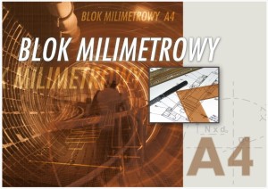 BLOK PAPIER MILIMETROWY A4 20 KARTEK 0878 KRESK