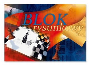 BLOK RYSUNKOWY A4 20 KARTEK BIAŁY PREMIUM 0348 KRESK