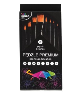 PĘDZLE PREMIUM 8 SZTUK PPR8KA KIDEA