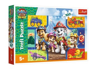 PUZZLE 100 ELEMENTÓW PSI PATROL PSIAKI I DINOZAURY 16548 TREFL