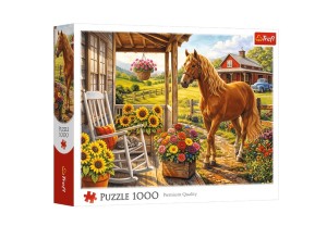 PUZZLE 1000 ELEMENTÓW KOŃ NA FARMIE 10991 TREFL