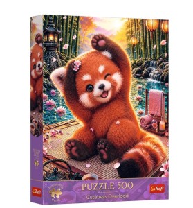 PUZZLE 500 ELEMENTÓW PREMIUM CZARUJĄCA CZERWONA PANDA 37644 TREFL