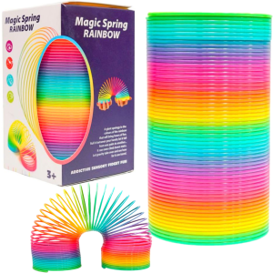 SPRĘŻYNA TĘCZOWA MAGICZNA MAGIC SPRINGS DUŻA 15CM