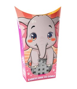 KLOCKI KONSTRUKCYJNE WAFLE MINI POCKET PETS SŁOŃ 25 ELEMENTÓW 907023 MARIOINEX 
