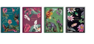 KOŁOZESZYT A6 80 KARTKOWY W KRATKĘ METALLIC GRANDIFLORA 7509 INTERDRUK