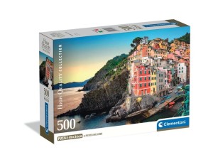 PUZZLE 500 ELEMENTÓW HQ WYBRZEŻE RIOMAGGIORE COAST 35576 CLEMENTONI
