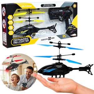 HELIKOPTER ZDALNIE STEROWANY PILOTEM I RĘKĄ INDUKCJA ŁADOWANIE USB ŚWIATŁO