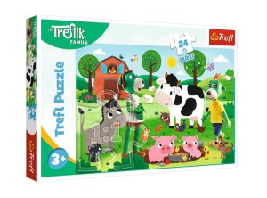 PUZZLE 24 ELEMENTY MAXI TREFLIKI NA WSI 14361 TREFL