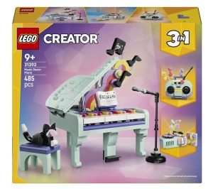KLOCKI DEKORACYJNY FORTEPIAN Z KOTEM 31392 LEGO CREATOR