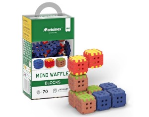 KLOCKI KONSTRUKCYJNE WAFLE MINI GREEN 70 ELEMENTÓW 8198 MARIOINEX