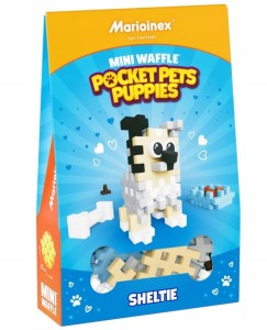 KLOCKI KONSTRUKCYJNE MINI WAFLE POCKET PETS OWCZAREK SZETLANDZKI 907818 MARIOINEX