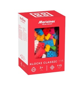 MIĘKKIE KLOCKI KONSTRUKCYJNE CLASSIC 115 ELEMENTÓW 2868 MARIOINEX