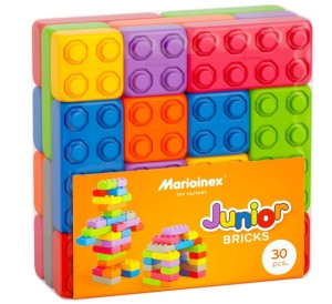 KLOCKI KONSTRUKCYJNE CEGŁY JUNIOR 30 ELEMENTÓW 0047 MARIOINEX 