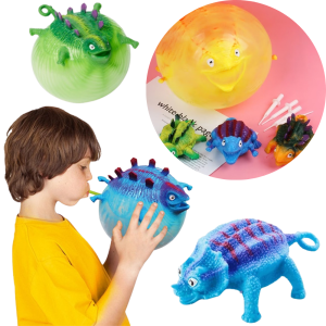 GNIOTEK NADMUCHIWANY BALON DINOZAUR DMUCHANY GADŻET PIŁKA