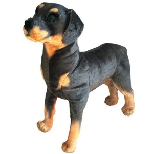 MASKOTKA PLUSZOWY PIES ROTWEILLER STOJĄCY 65CM 5271 DUBI
