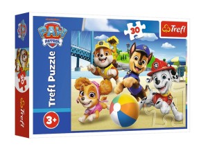 PUZZLE 30 ELEMENTÓW CZTERY ŁAPY PSI PATROL 18337 TREFL