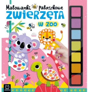 KSIĄŻECZKA SENSORYCZNA MALOWANKI PALUSZKOWE ZWIERZĘTA W ZOO 4305 AKSJOMAT