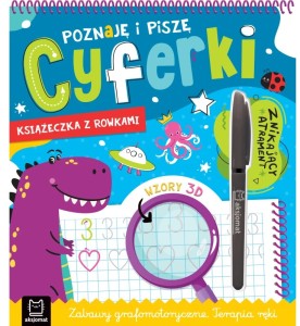 KSIĄŻECZKA Z ROWKAMI POZNAJĘ I PISZĘ CYFERKI ZNIKAJĄCY ATRAMENT TERAPIA RĘKI 4443 AKSJOMAT