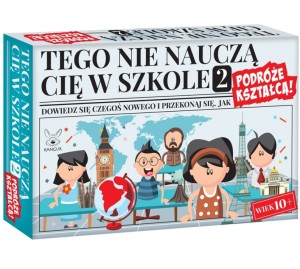 GRA EDUKACYJNA TEGO NIE NAUCZĄ CIĘ W SZKOLE 2 PODRÓŻE KSZTAŁCĄ 1169 KANGUR