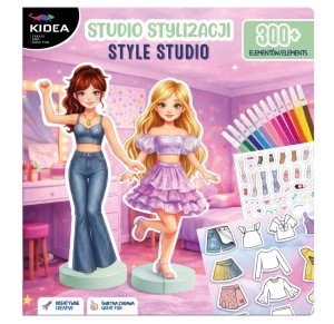 ZESTAW KREATYWNY STUDIO STYLIZACJI 300 ELEMENTÓW SSTY300KA KIDEA