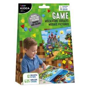 ZESTAW KREATYWNY MOZAIKOWE OBRAZKI KOLORY I KSZTAŁTY GAME MOKKGKA KIDEA
