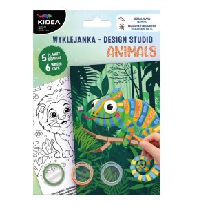 ZESTAW KREATYWNY STUDIO WZORÓW ZWIERZAKI STDZKA KIDEA 