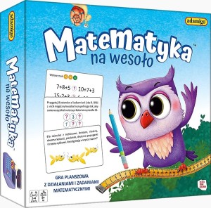 GRA EDUKACYJNA PLANSZOWA MATEMATYKA NA WESOŁO 8117 ADAMIGO