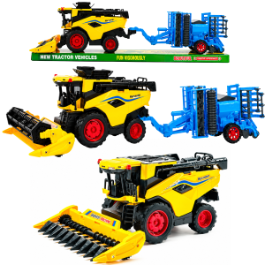 KOMBAJN ROLNICZY XXL DUŻY 60CM Z MASZYNĄ BRONĄ AGREGATEM TRAKTOR AUTO FARMA
