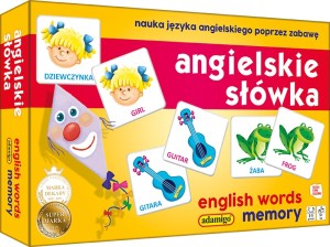 GRA PAMIĘCIOWA EDUKACYJNA ANGIELSKIE SŁÓWKA 5628 ADAMIGO
