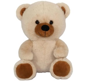 MASKOTKA PLUSZOWY MIŚ CUTE KREMOWY 40CM M3896 SUN DAY 