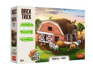 KLOCKI CERAMICZNE 130 CEGIEŁ BRICK TRICK RANCZO FARMA 61917 TREFL