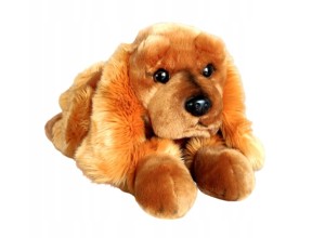 MASKOTKA PLUSZOWY PIESEK SPANIEL LEŻĄCY 62CM 0849 DUBI