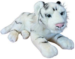MASKOTKA PLUSZOWY TYGRYS BIAŁY LEŻĄCY 45CM 35417 DUBI