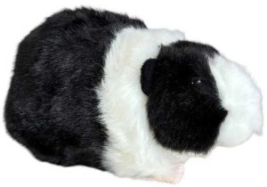 MASKOTKA PLUSZOWA ŚWINKA MORSKA CZARNO-BIAŁA 20CM 30382 DUBI