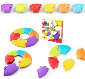 PUZZLE UKŁADANKA SENSORYCZNA SOFT BIBI 6 ELEMENTÓW 70240 AME