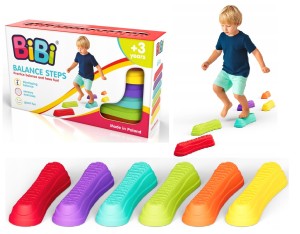 STOPNIE ŚCIEŻKA SENSORYCZNE BALANCE STEPS 6 ELEMENTÓW 70220 AME