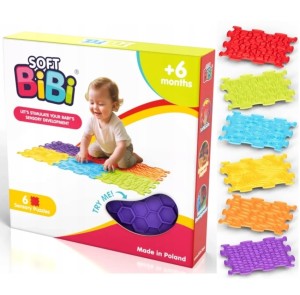 MATY SENSORYCZNE SENSORY MATS 6 ELEMENTÓW SOFT BIBI 70230 AME