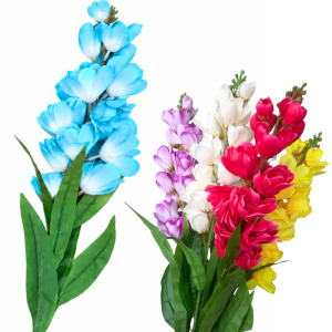 KWIAT SZTUCZNY 92CM JAK ŻYWY DUŻY GAŁĄZKA GLADIOLA OSTRÓŻKA FlovioDecor