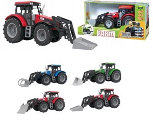 DUŻY TRAKTOR Z DŹWIĘKAMI W PUDEŁKU 4 WZORY 02710 DROMADER