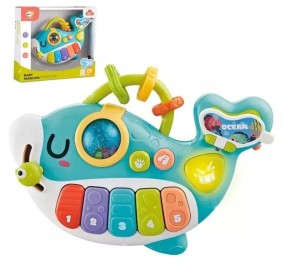 PIANINKO INTERAKTYWNE DELFIN W PUDEŁKU 1366163 DROMADER