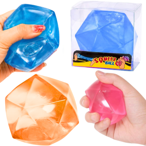 GNIOTEK KOSTKA DIAMENT SQUISHY ANTYSTRESOWY MOCHI GADŻET HIT KOLORY
