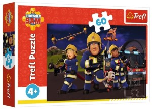 PUZZLE 60 ELEMENTÓW STRAŻAK SAM BOHATER W MUNDURZE 17413 TREFL